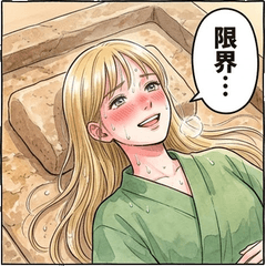 岩盤浴金髮少女：排毒汗活美容生活貼圖