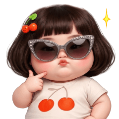 Funny face girl 222 EN