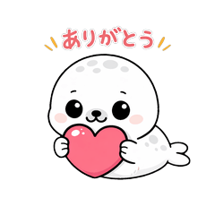 Round Baby Seal Sticker