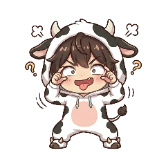 MooMoo MM Cute Cow Sticker Pack