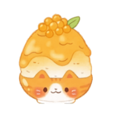 可愛動物冰冰飲貼圖