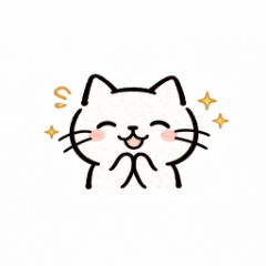Simple Cute Aya-Cat Stickers