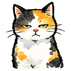 可愛三花貓的日常