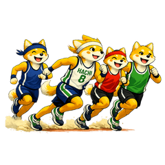 Hachi the Shiba Inu:Blossom Track Club 1