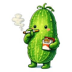 Cute Cucumber Man