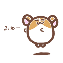 Gentle hamster stickers