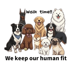 Daily Stickers for Dog Walking Friends
