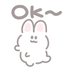 Fuwa Bunny & Bear Cute Relaxing Stickers