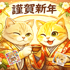 Cat Liquid Stamp (New Year)-Resale