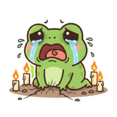 Unlucky & Speechless Frog