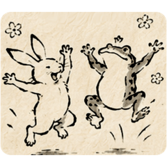 Happy Choju-giga Friends