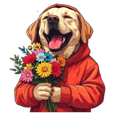 Large Breed Dogs Daily & Polite Stickers