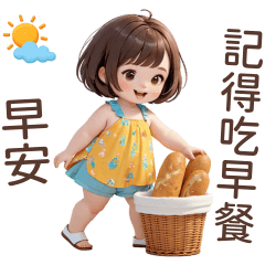 ♡可愛妹妹4♡小胖妹記得吃早餐