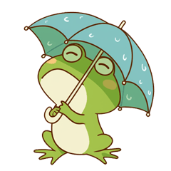 A lively frog