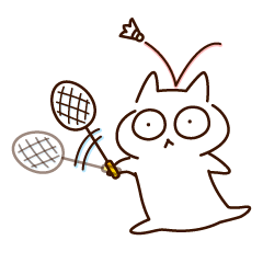 badminton cat.