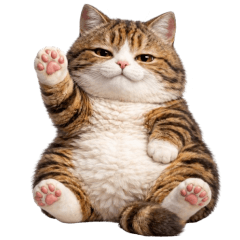 แมวสลิดอ้วน! ตัวตึง (No text)