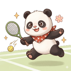 red bandana panda sports