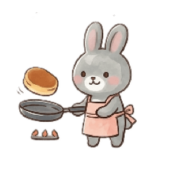 Cute Bunny Mom's Daily Life Stickers