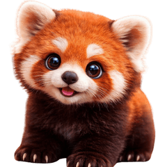 Cute red panda suitable for everyday use