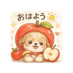 Cute Puppy & Fruit Stickers