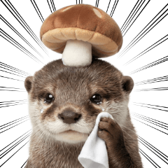 Otter stamp Sticker4