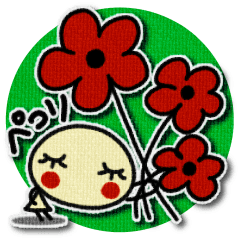 What a cute sticke! like a collage