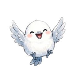 Daily emoji style stamp Shima-enaga