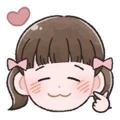 My Child Sticker -Twin Tails