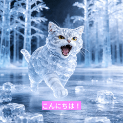 Ultra Clear Ice Cats for Friends