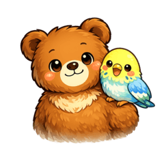 Bear & Budgie Daily Stickers
