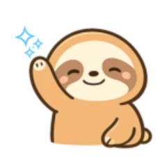 Easygoing Sloth Stickers with Kind Words