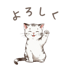 Cute cat stamp set923