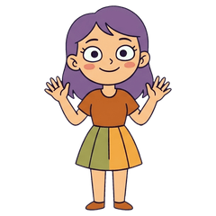 紫髮女孩：超真實日常反應