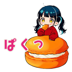 Chibi Bangs Twintail Snack Time