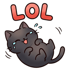 每天都能用！好懂的黑貓英文聊天貼圖
