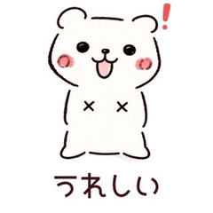 Simple Bear Doodle Stickers Transparent