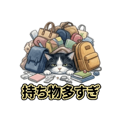 Hachiware Cat's Busy Daily Stickers
