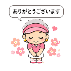 Golf Aunt Spring Stickers