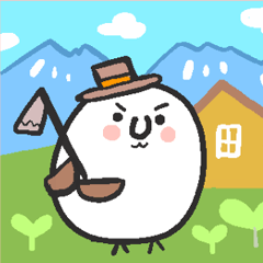 Egg bird sticker