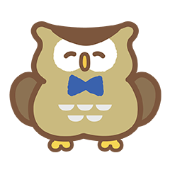 Polite Japanese Owl Stickers