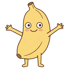 閃亮亮！開心香蕉愛心