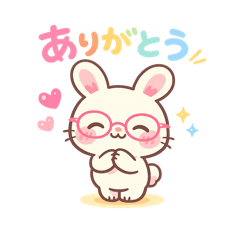 一只戴眼镜的兔子的日常对话