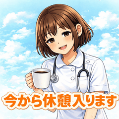 Polite Nurse Stickers Vol.3