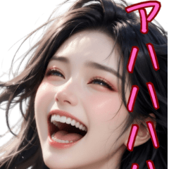 Funny reaction from a beautiful lady