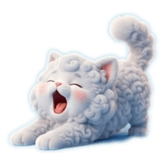 Fluffy Cloud Cat!!