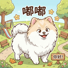 我家小博美-嘟嘟