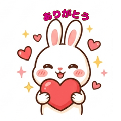 Cute rabbit stickers0118