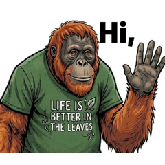 I am ZEN peaceful orangutan