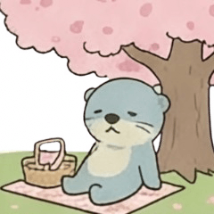 Sleepy Otter Stickers3