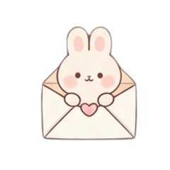 Heart Catching Bunny Stickers